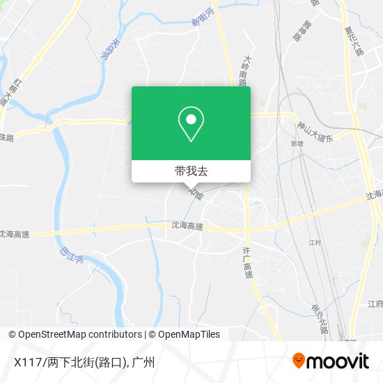 X117/两下北街(路口)地图