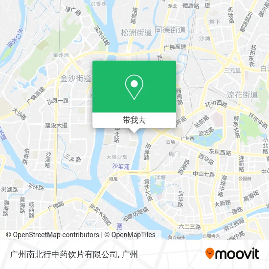 广州南北行中药饮片有限公司地图