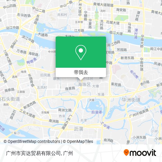 广州市宾达贸易有限公司地图