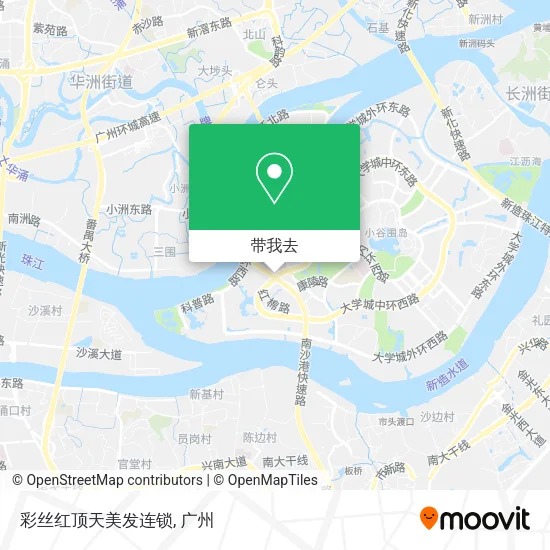 彩丝红顶天美发连锁地图