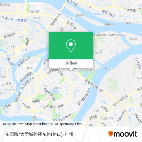 东四路/大学城外环东路(路口)地图