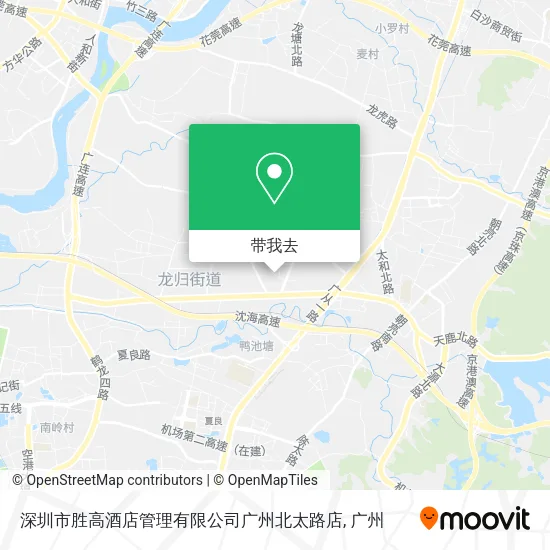 深圳市胜高酒店管理有限公司广州北太路店地图
