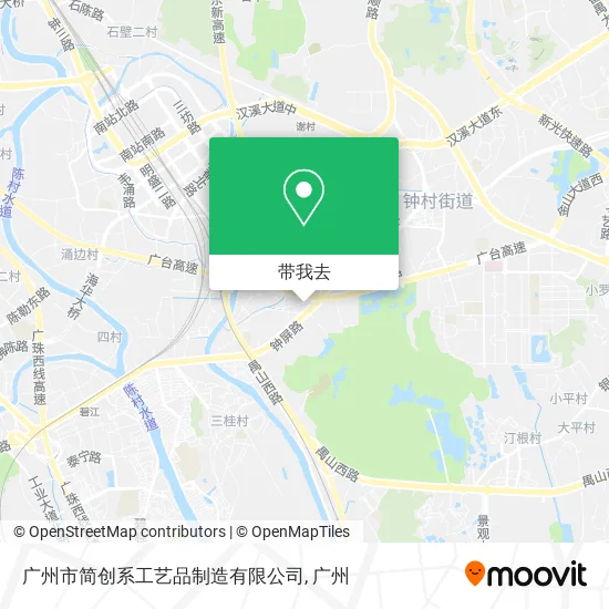 广州市简创系工艺品制造有限公司地图