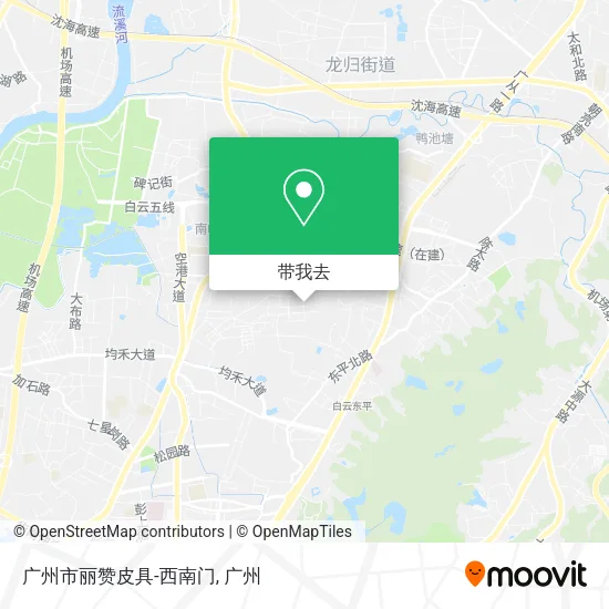 广州市丽赞皮具-西南门地图
