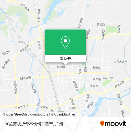 阿孟剪板折弯不锈钢工程部地图