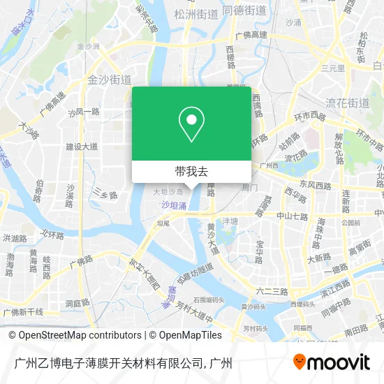 广州乙博电子薄膜开关材料有限公司地图