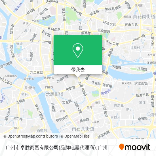 广州市卓胜商贸有限公司(品牌电器代理商)地图