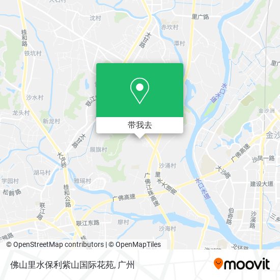 佛山里水保利紫山国际花苑地图