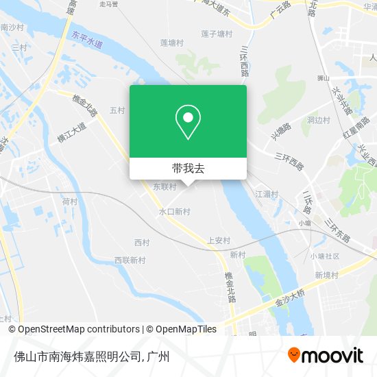 佛山市南海炜嘉照明公司地图