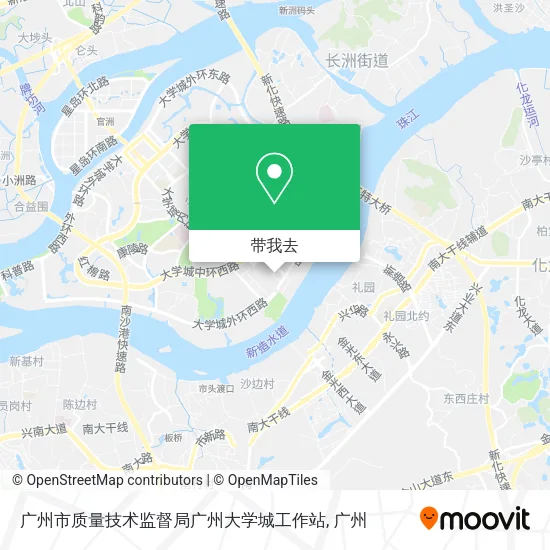 广州市质量技术监督局广州大学城工作站地图