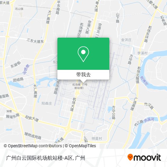 广州白云国际机场航站楼-A区地图