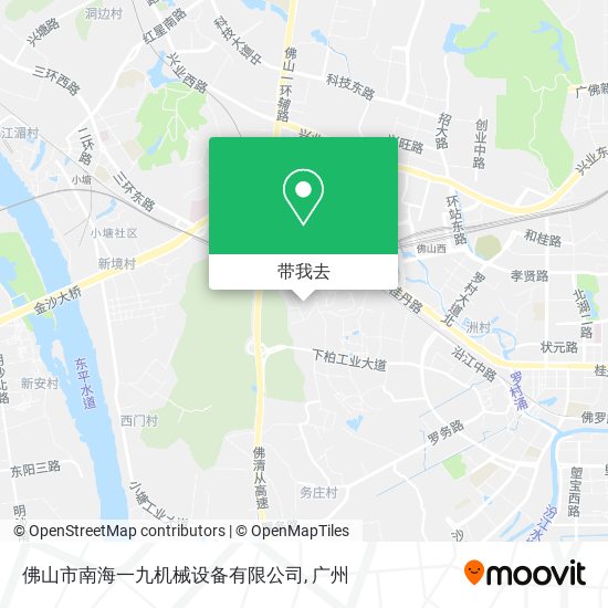 佛山市南海一九机械设备有限公司地图