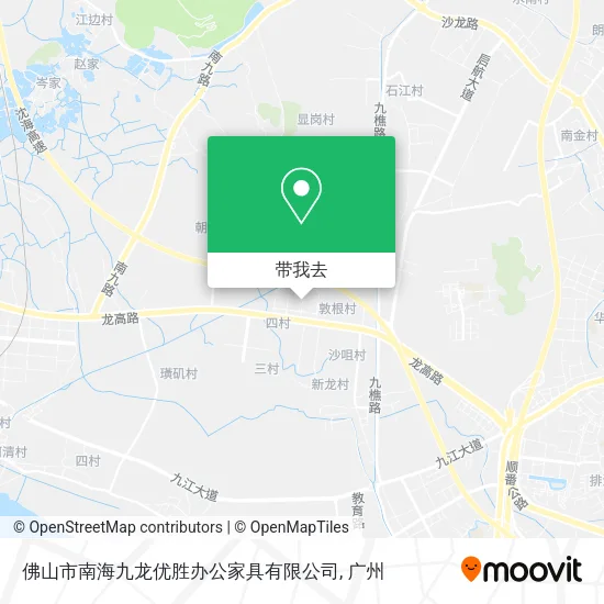 佛山市南海九龙优胜办公家具有限公司地图