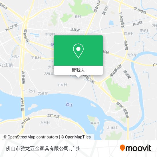 佛山市雅龙五金家具有限公司地图