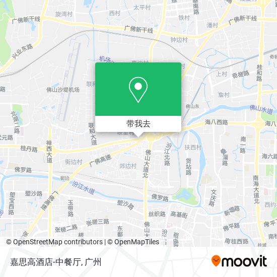 嘉思高酒店-中餐厅地图
