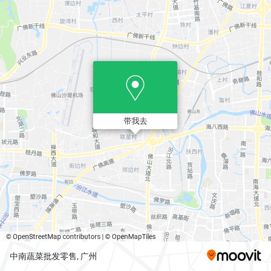 中南蔬菜批发零售地图