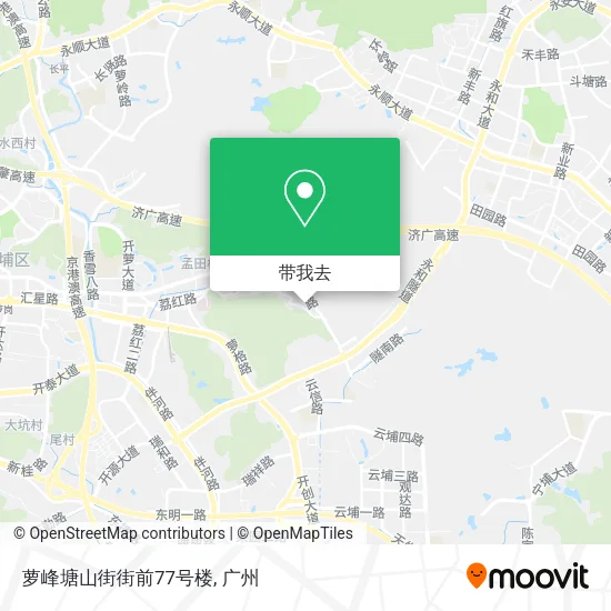萝峰塘山街街前77号楼地图