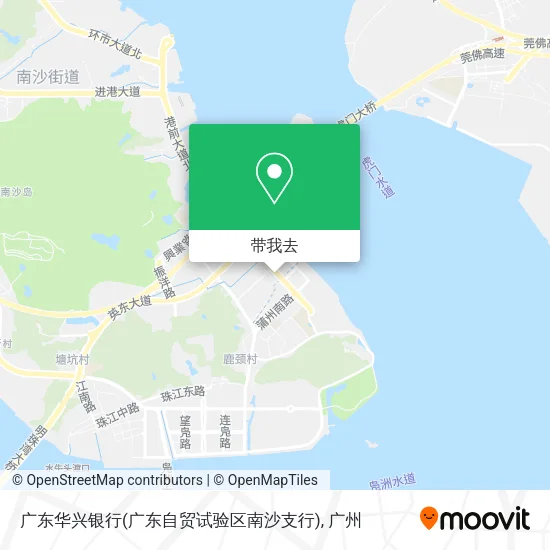广东华兴银行(广东自贸试验区南沙支行)地图