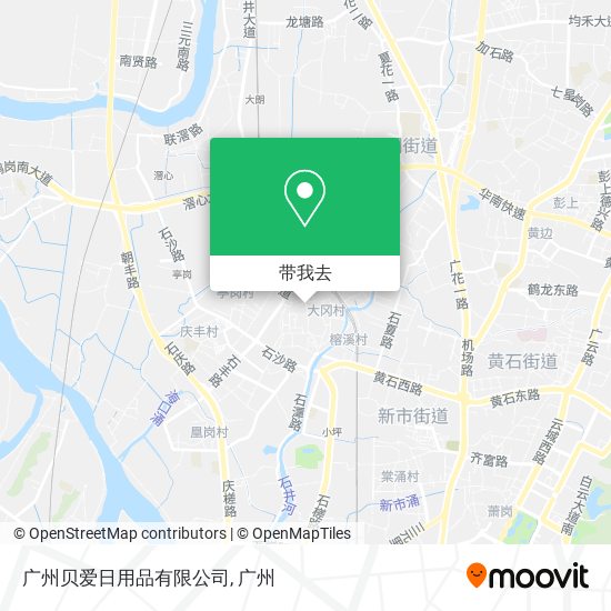 广州贝爱日用品有限公司地图
