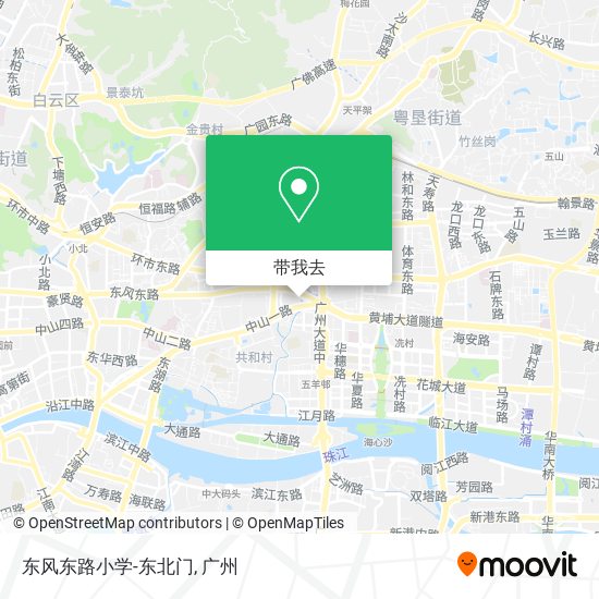 东风东路小学-东北门地图