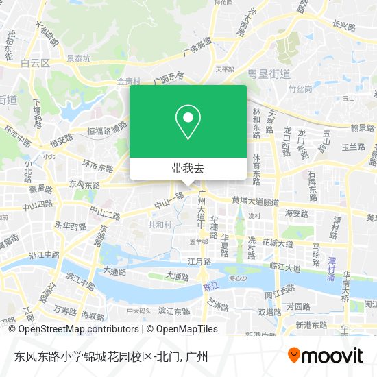 东风东路小学锦城花园校区-北门地图