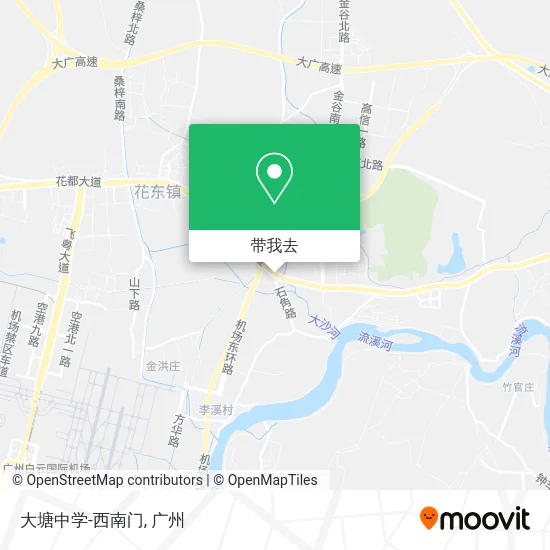 大塘中学-西南门地图