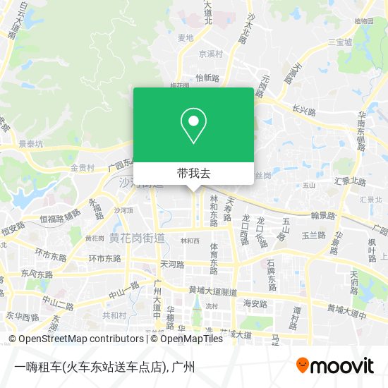 一嗨租车(火车东站送车点店)地图