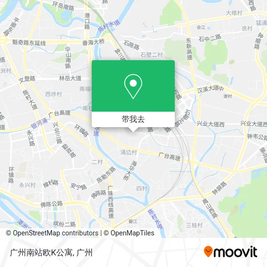 广州南站欧K公寓地图