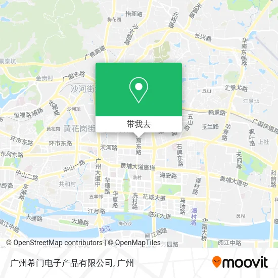 广州希门电子产品有限公司地图