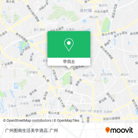 广州图南生活美学酒店地图