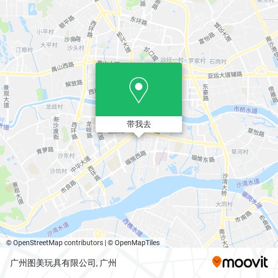 广州图美玩具有限公司地图