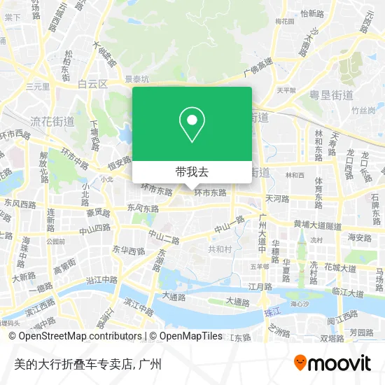 美的大行折叠车专卖店地图