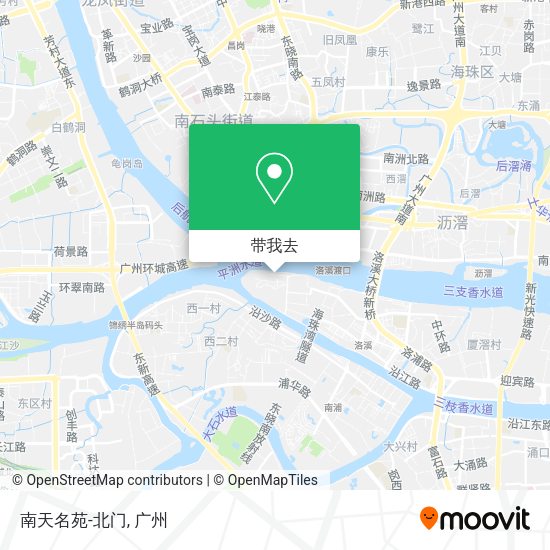 南天名苑-北门地图