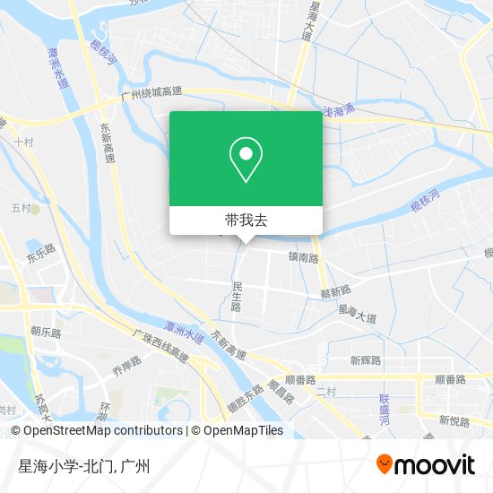 星海小学-北门地图