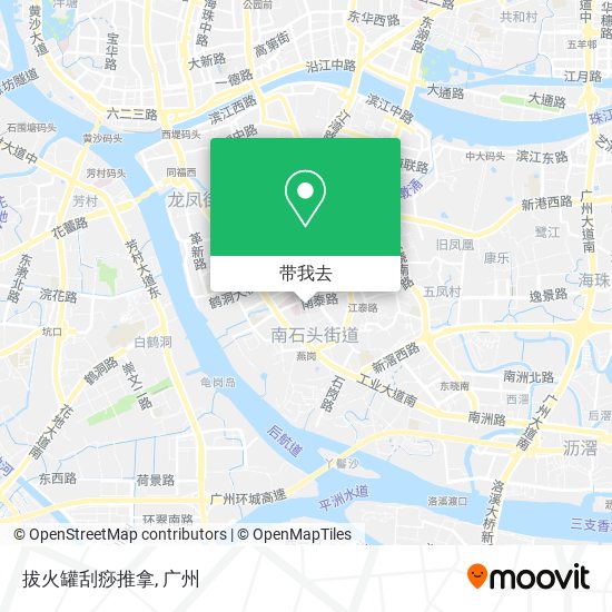 拔火罐刮痧推拿地图