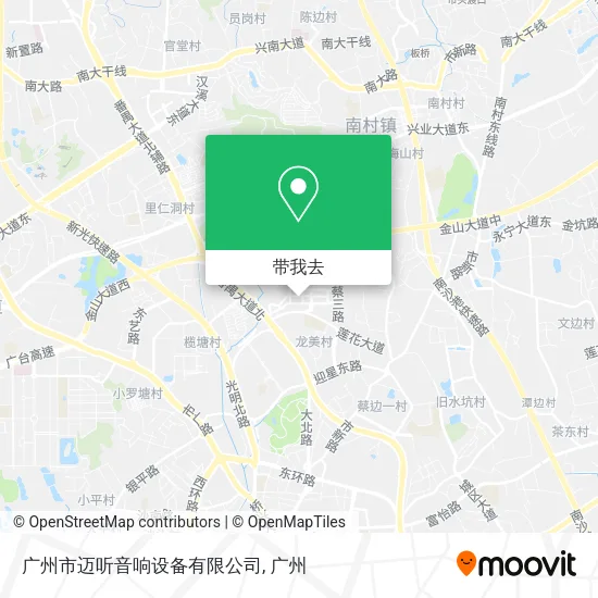 广州市迈听音响设备有限公司地图