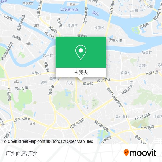 广州面店地图