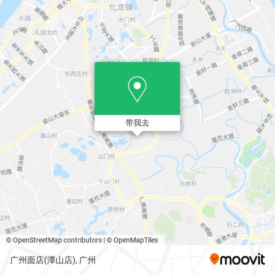 广州面店(潭山店)地图