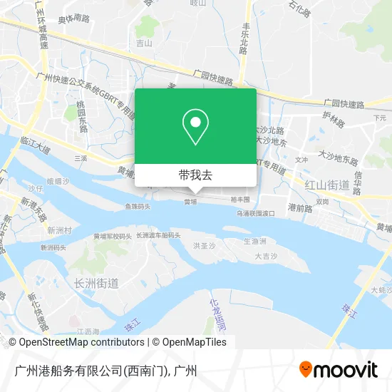 广州港船务有限公司(西南门)地图