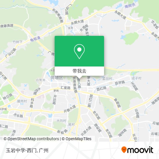 玉岩中学-西门地图