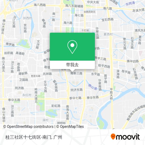 桂三社区十七街区-南门地图