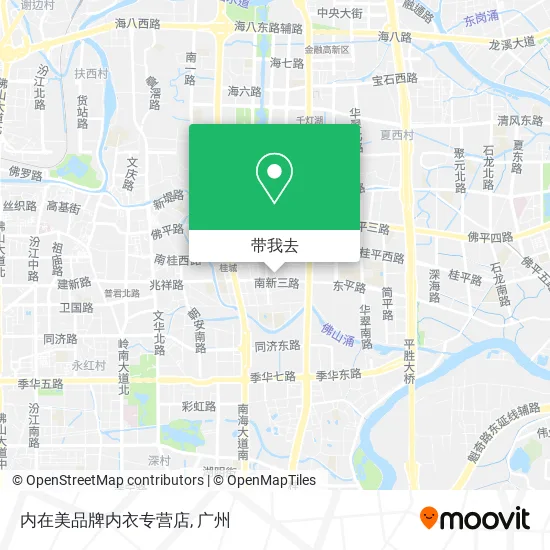 内在美品牌内衣专营店地图