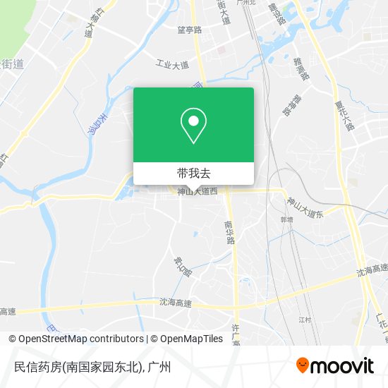 民信药房(南国家园东北)地图