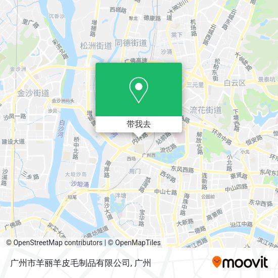广州市羊丽羊皮毛制品有限公司地图