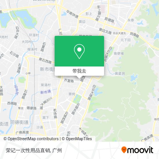 荣记一次性用品直销地图