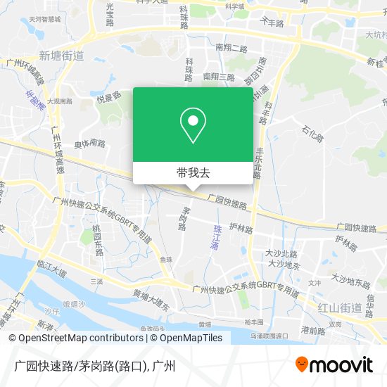 广园快速路/茅岗路(路口)地图