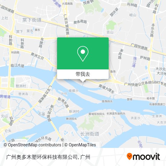 广州奥多木塑环保科技有限公司地图