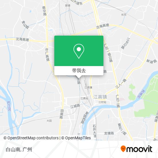 白山南地图