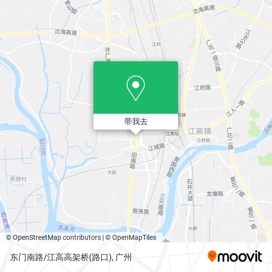 东门南路/江高高架桥(路口)地图