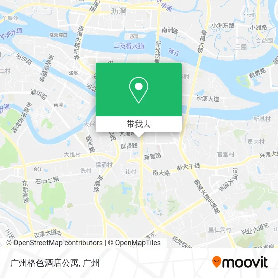 广州格色酒店公寓地图